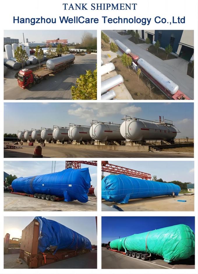 5 to 200 Cbm LNG Tank Station Cryogenic ISO Tank Container for LNG 100m3 LNG Storage Tank