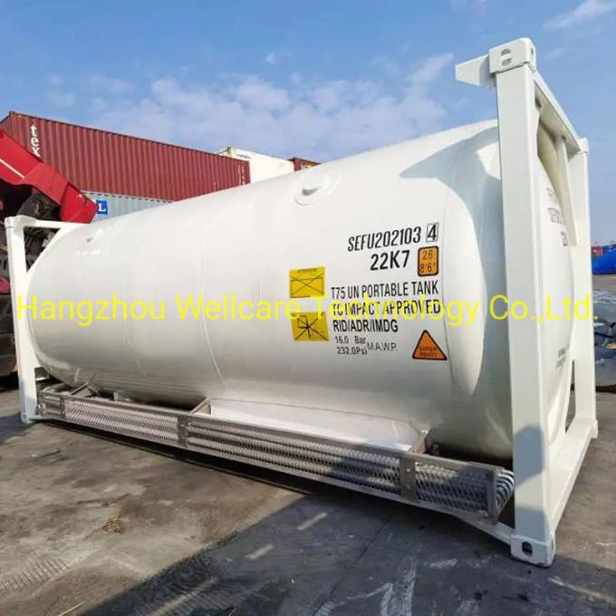 5-200 M3 0.8 MPa 20FT Cryogenic Liquid ISO Tank Container Liquid Nitrogen/Oxygen/Argon Tank Cryogenic