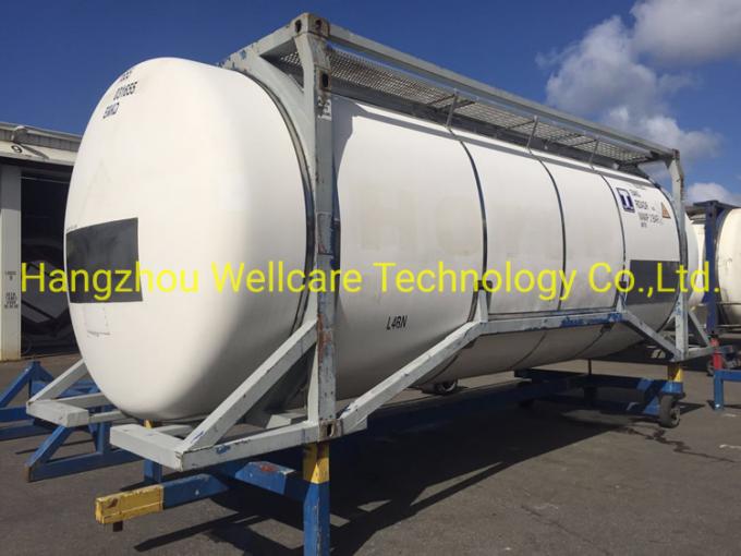 20FT Stainless Steel Liquid Oxygen Vacuum Gas Storage ISO Tank Container for Transport