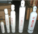 Kinds of Gas Cylinders, Competitive Price Seamless Steel 40L 47L 150bar Hydrogen Oxygen Nitrogen Argon CO2 Gas Cylinder supplier