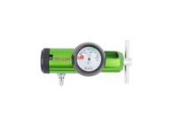 Sharp type bull nose green color brass material Medical Oxygen Regulator with Flow meter and  Humidifier supplier