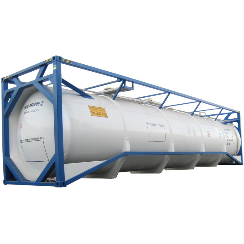                  20FT Stainless Steel Liquid Oxygen Vacuum Gas Storage ISO Tank Container for Transport              supplier