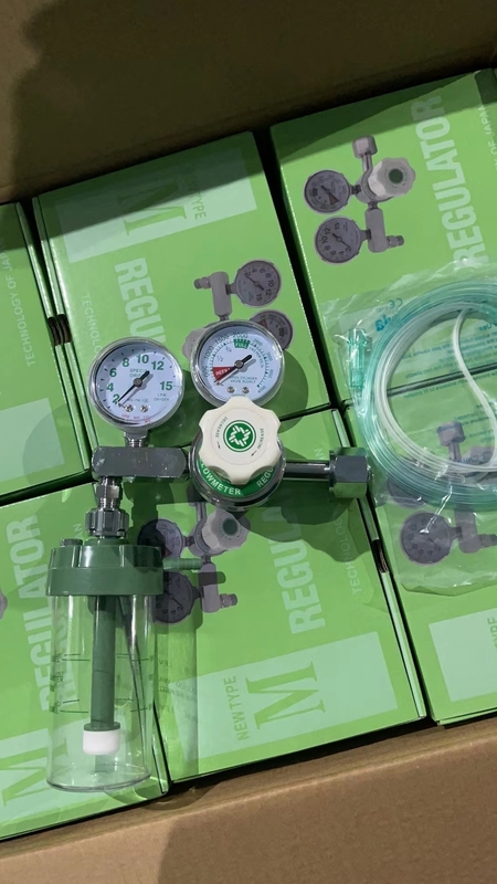 Din/bs/ohmeda Oxygen Regulator Medical Flow Meter With Humidifier Bottle supplier